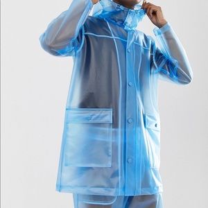 Asos transparent blue coat